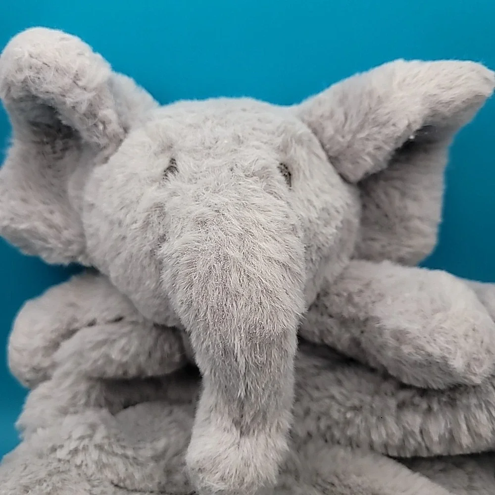 Plush Elephant Lovey‎ Baby Blanket by SL Home Fashions Soft Thick